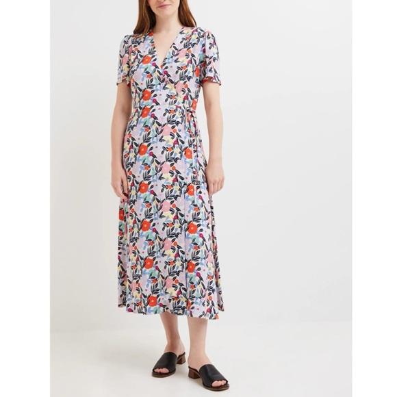 Les essentiels de Monoprix Printed Wrap Dress - Picture 1 of 11